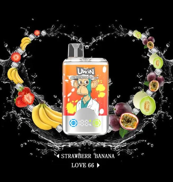 Uwin Twins Crystal 40000 40k Puffs Double Taste LED Display Disposable Vape high quality